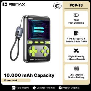 پاوربانک و کنسول بازی REMAX FCP-13 ظرفیت 10000 میلی‌آمپرساعت با شارژ بی‌سیم