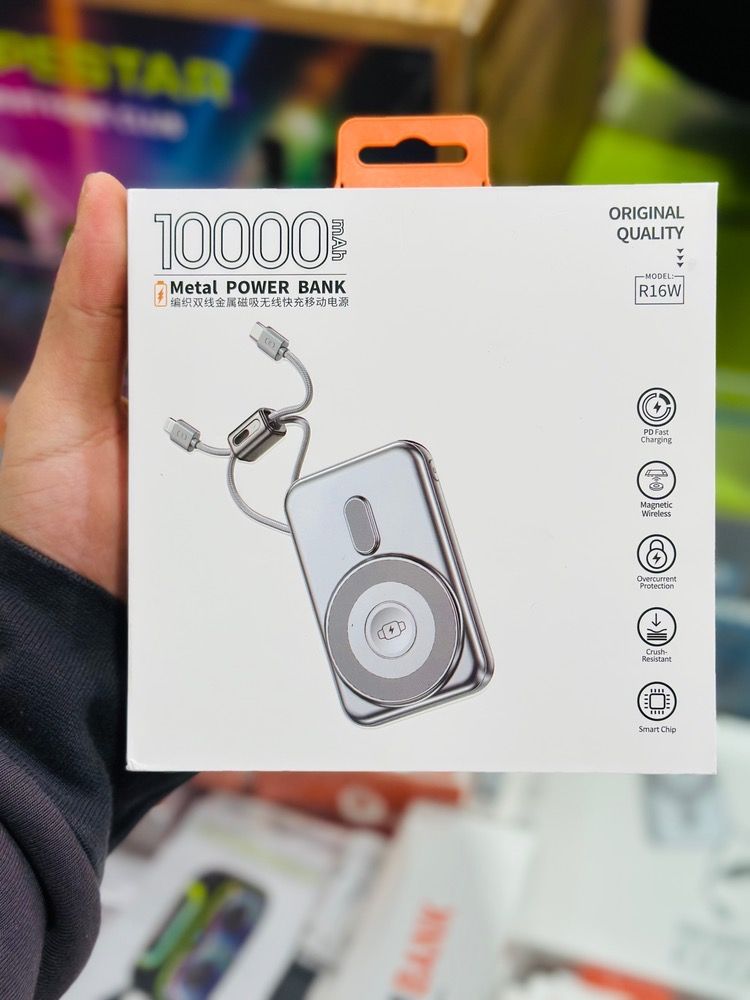 ظرفیت:10000mah خروجی: 15w پاوربانک GJBY مدل:R16w - Image 2