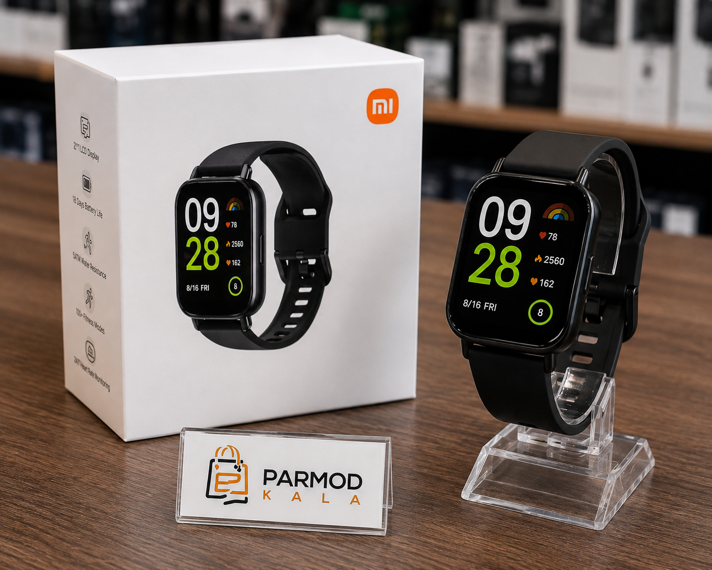 برند: Redmi مدل: Watch 5 Active نوع نمایشگر: LCD اندازه نمایشگر: 2.0 اینچ رزولوشن: 320×385 پیکسل قابلیت مکالمه بلوتوثی: دارد بلوتوث: نسخه 5.3 پایش ضربان قلب: دارد اندازهگیری اکسیژن خون (SpO₂): دارد پایش خواب: دارد پایش استرس: دارد بیش از 140 حالت ورزشی: دارد مقاومت در برابر آب: 5ATM سازگار با: Android و iOS شارژدهی باتری: تا 18 روز (بسته به نوع استفاده) اعلان تماس و پیامک: دارد کنترل موسیقی و دوربین گوشی: دارد توضیحات محصول Redmi Watch 5 Active یک ساعت هوشمند خوشساخت و کاربردی است که با طراحی مدرن، صفحهنمایش بزرگ و امکانات متنوع، برای استفاده روزمره، فعالیتهای ورزشی و مدیریت سلامتی طراحی شده است. نمایشگر 2 اینچی LCD با روشنایی مناسب، اطلاعات را با وضوح بالا نمایش میدهد و کار با ساعت را بسیار راحت میکند. این ساعت از مکالمه بلوتوثی پشتیبانی میکند؛ بنابراین میتوانید پس از اتصال به گوشی، تماسهای ورودی را مستقیماً از طریق ساعت پاسخ دهید. همچنین امکاناتی مانند نمایش اعلانها، کنترل موسیقی، کنترل دوربین گوشی و دستیار صوتی، تجربه کاربری کاملتری را در اختیار شما قرار میدهد. در بخش سلامت، Redmi Watch 5 Active به سنسورهای پیشرفتهای مجهز شده که امکان اندازهگیری ضربان قلب بهصورت 24 ساعته، سنجش اکسیژن خون (SpO₂)، پایش کیفیت خواب و اندازهگیری میزان استرس را فراهم میکنند. همچنین با پشتیبانی از بیش از 140 حالت ورزشی، همراه مناسبی برای فعالیتهای ورزشی و تناسب اندام خواهد بود. باتری قدرتمند این ساعت با یکبار شارژ، بسته به نوع استفاده، تا 18 روز دوام میآورد و استاندارد 5ATM نیز مقاومت آن را در برابر آب و تعریق تضمین میکند. سازگاری با گوشیهای اندروید و iOS باعث شده این ساعت برای طیف وسیعی از کاربران انتخابی مناسب باشد.